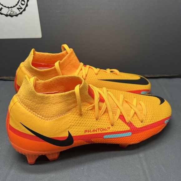 NIKE Phantom GT2 Pro DF FG ‘Laser Orange Bright Crimson’ DC0759-808 Men Sz 4 NEW - Picture 5 of 14